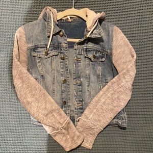 Free people distressed jean jacket